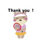 T-bear テニス（個別スタンプ：40）