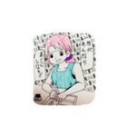 ストレスと戦う女の子（個別スタンプ：5）