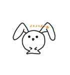 短足の耳垂れウサギ（個別スタンプ：14）