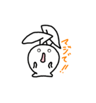 短足の耳垂れウサギ（個別スタンプ：19）