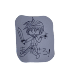 ハヤブサ君とMr,ムーン（個別スタンプ：1）