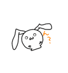 短足の耳垂れウサギ 4（個別スタンプ：15）