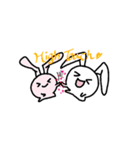 短足の耳垂れウサギ 4（個別スタンプ：22）