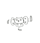 白目ねこの日常（個別スタンプ：17）