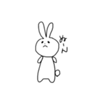 だるめなうさぎ（個別スタンプ：1）