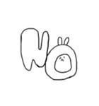 だるめなうさぎ（個別スタンプ：16）