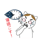 粗眉貓吉（個別スタンプ：11）
