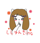粗眉貓吉（個別スタンプ：16）