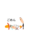 吹き出し細長おやじ（個別スタンプ：9）