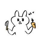自由なうさぎちゃんスタンプ（個別スタンプ：22）