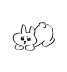 自由なうさぎちゃんスタンプ（個別スタンプ：27）