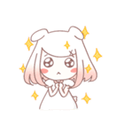 White rabbit girl ＆ Black cat girl（個別スタンプ：6）