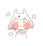 White rabbit girl ＆ Black cat girl（個別スタンプ：10）