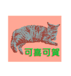 Pop Art Cat emoticons_3（個別スタンプ：5）