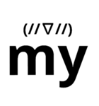 English stamp you（個別スタンプ：3）