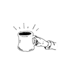 コーヒーと…（個別スタンプ：1）