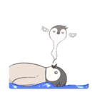 3 penguins（個別スタンプ：11）