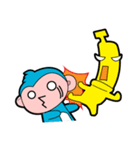 Little Monkey ＆ Angry Banana（個別スタンプ：34）