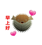 (In Chinene) CG Porcupinefish (2)（個別スタンプ：1）