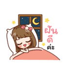 Pinky happy girl（個別スタンプ：4）