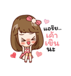 Pinky happy girl（個別スタンプ：13）