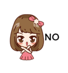 Pinky happy girl（個別スタンプ：23）