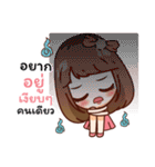 Pinky happy girl（個別スタンプ：40）