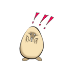 Funny and cute eggs.（個別スタンプ：30）