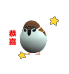 (In Chinene) CG Sparrow (1)（個別スタンプ：3）