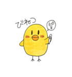 ヒヨコとニワトリのメッセージスタンプ3（個別スタンプ：12）