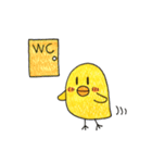 ヒヨコとニワトリのメッセージスタンプ3（個別スタンプ：15）