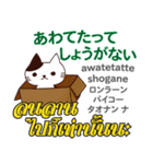 猫の気持ち日本語タイ語（個別スタンプ：24）