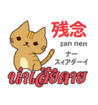 猫の気持ち日本語タイ語（個別スタンプ：26）