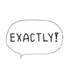 Bubble Conversation [English]（個別スタンプ：4）