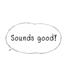 Bubble Conversation [English]（個別スタンプ：6）