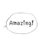 Bubble Conversation [English]（個別スタンプ：13）