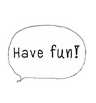 Bubble Conversation [English]（個別スタンプ：20）