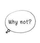 Bubble Conversation [English]（個別スタンプ：28）