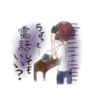気だるげ女の子（個別スタンプ：3）