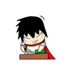 Young Anda red scarf and girlfriend（個別スタンプ：2）