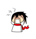 Young Anda red scarf and girlfriend（個別スタンプ：5）