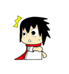 Young Anda red scarf and girlfriend（個別スタンプ：6）