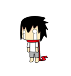 Young Anda red scarf and girlfriend（個別スタンプ：8）