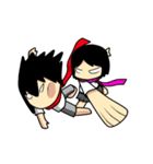 Young Anda red scarf and girlfriend（個別スタンプ：20）