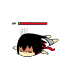 Young Anda red scarf and girlfriend（個別スタンプ：27）