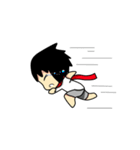 Young Anda red scarf and girlfriend（個別スタンプ：28）