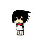 Young Anda red scarf and girlfriend（個別スタンプ：36）