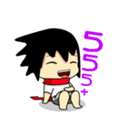 Young Anda red scarf and girlfriend（個別スタンプ：38）