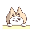 【みその】の名前ねこ（個別スタンプ：17）