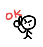 棒人間W（個別スタンプ：4）